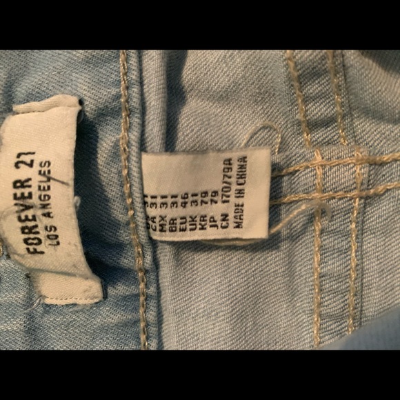 Distressed Denim Skirt - Picture 1 of 5